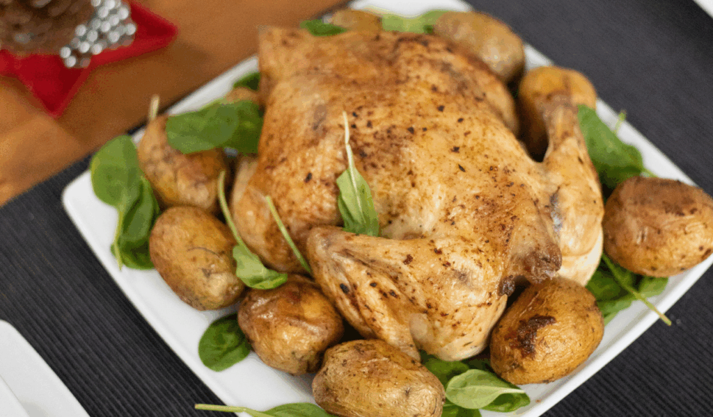 Stuff Chicken into Baked Potatoes