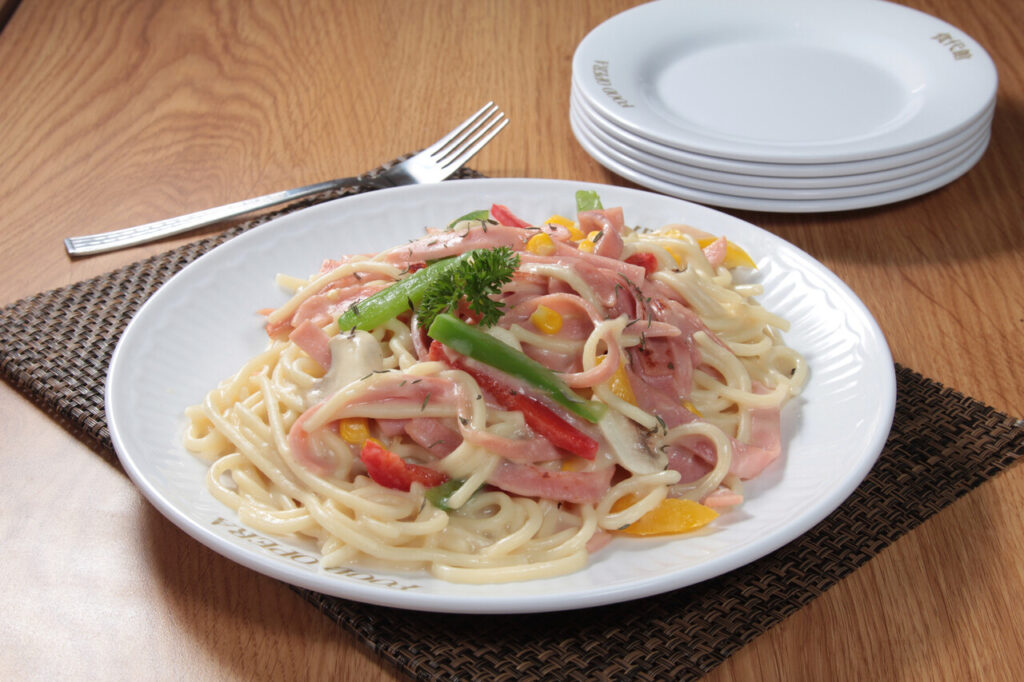 One Pot Ham And Veggie Pasta