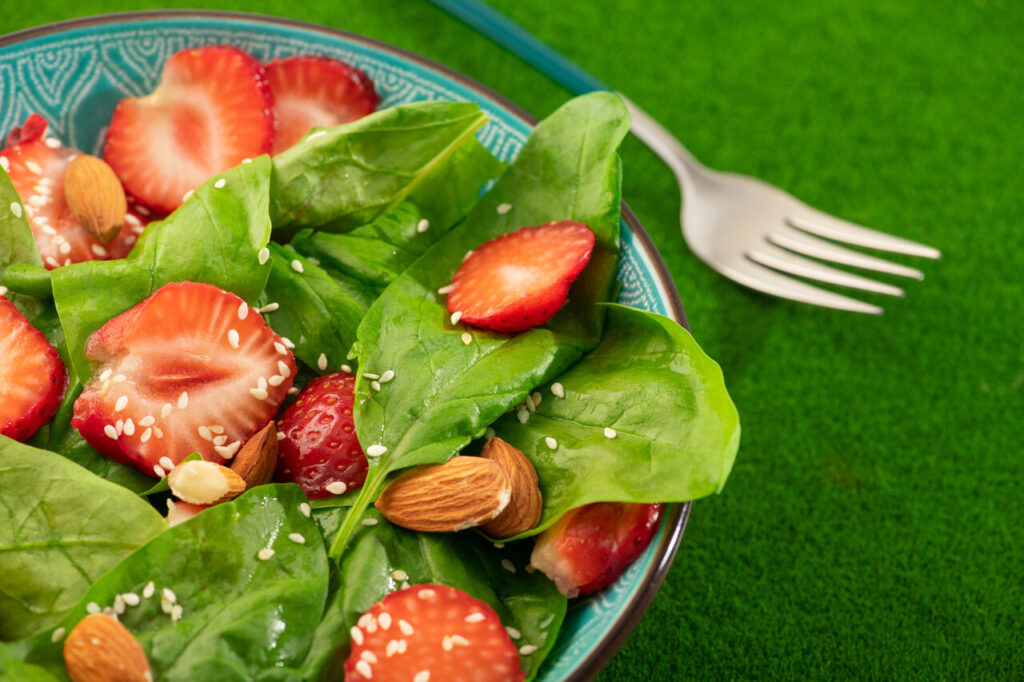 Strawberry Spinach salad
