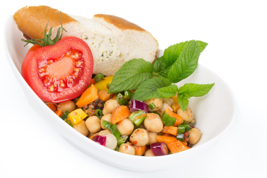 Mediterranean Chickpea and Tomato Salad