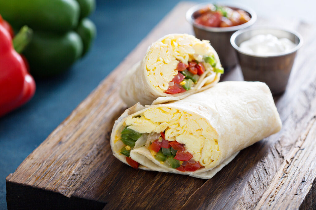 Hash Brown, Bell Pepper & Egg Wrap