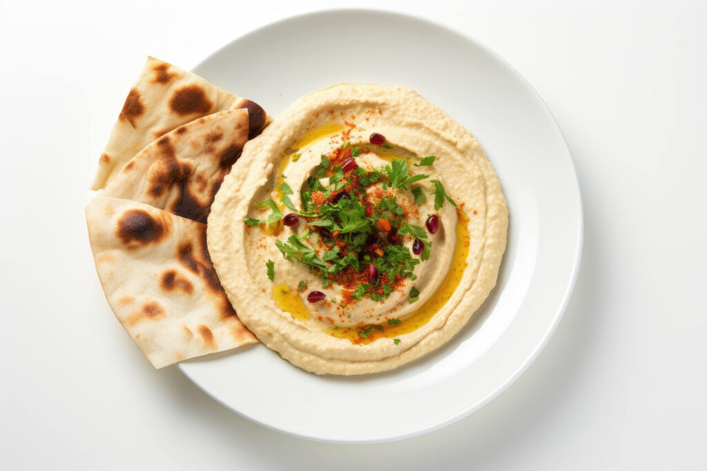 Hummus And Feta Toasts