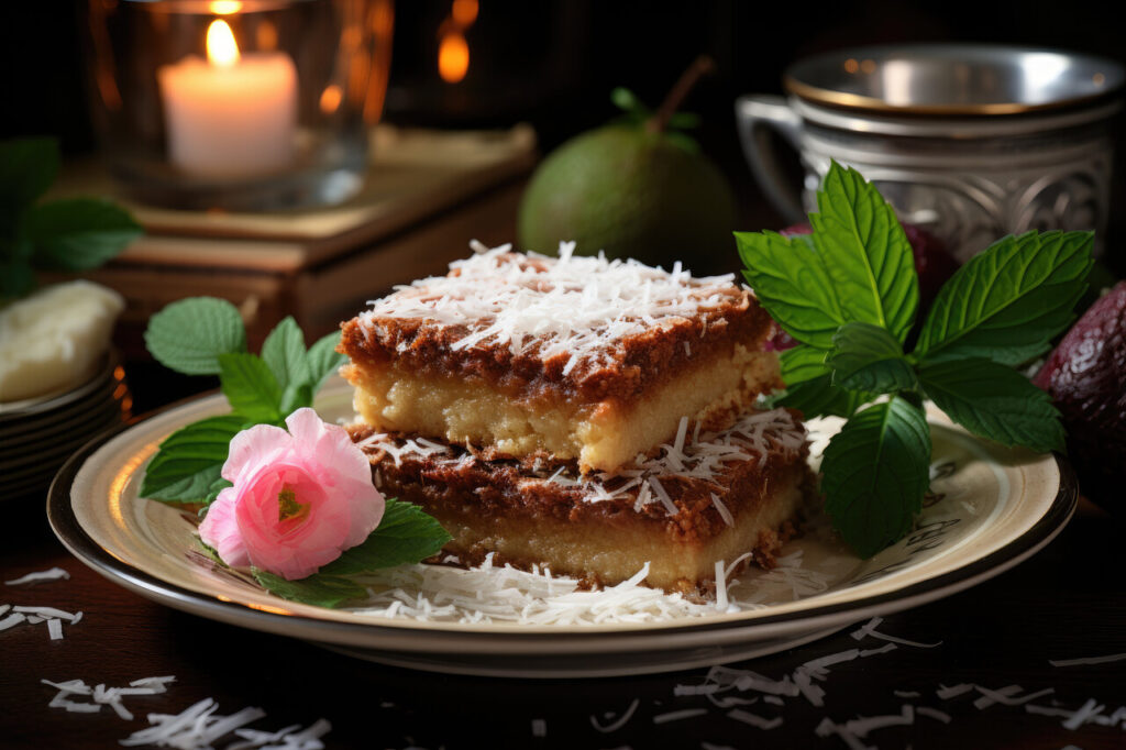 Raw Coconut Caramel Slice