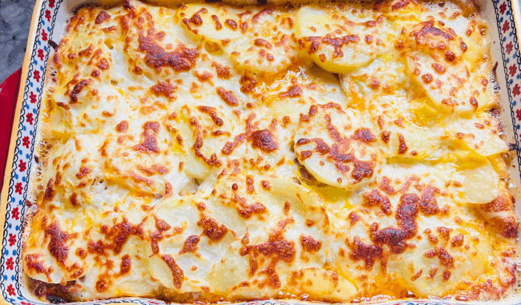 Creamy Potato and Mushroom Gratin