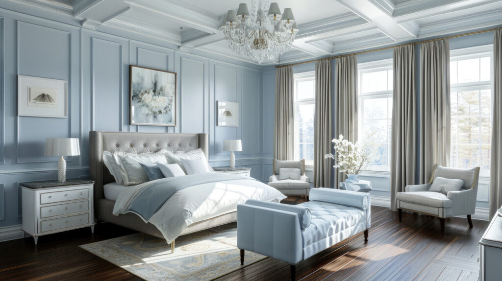 Pale Blue And Blue Gray