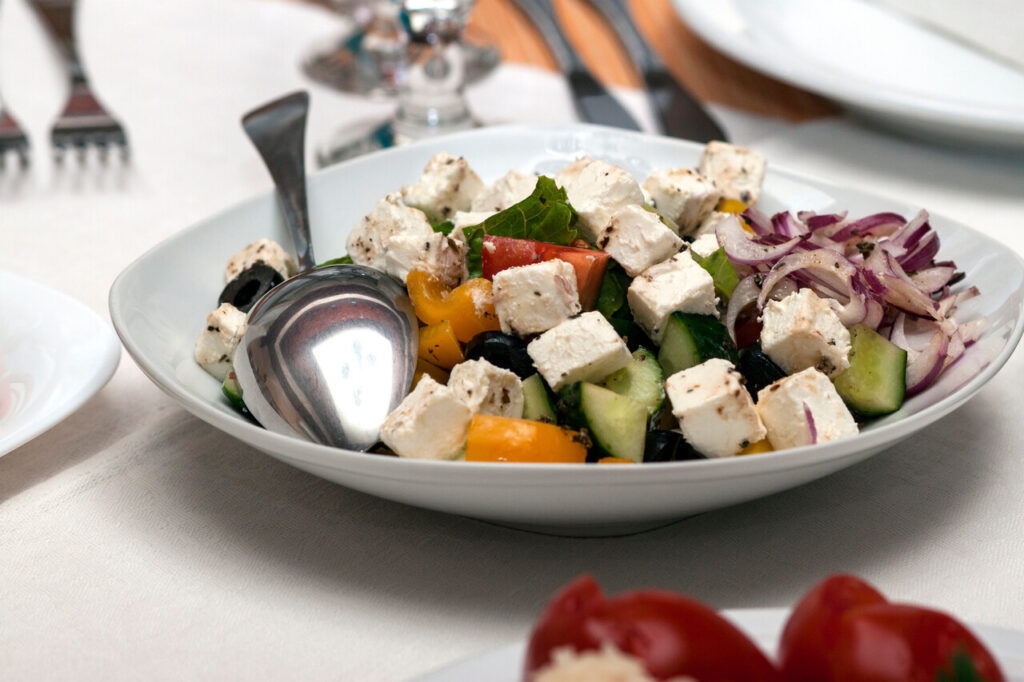 Greek Salad with Feta and Olives