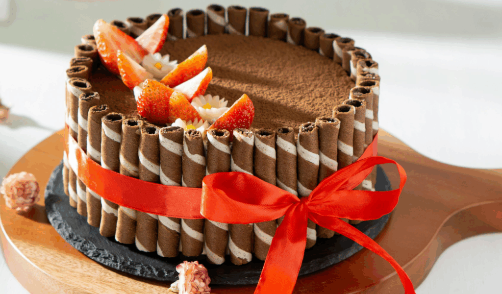 Chocolate Wafer Stack Cake