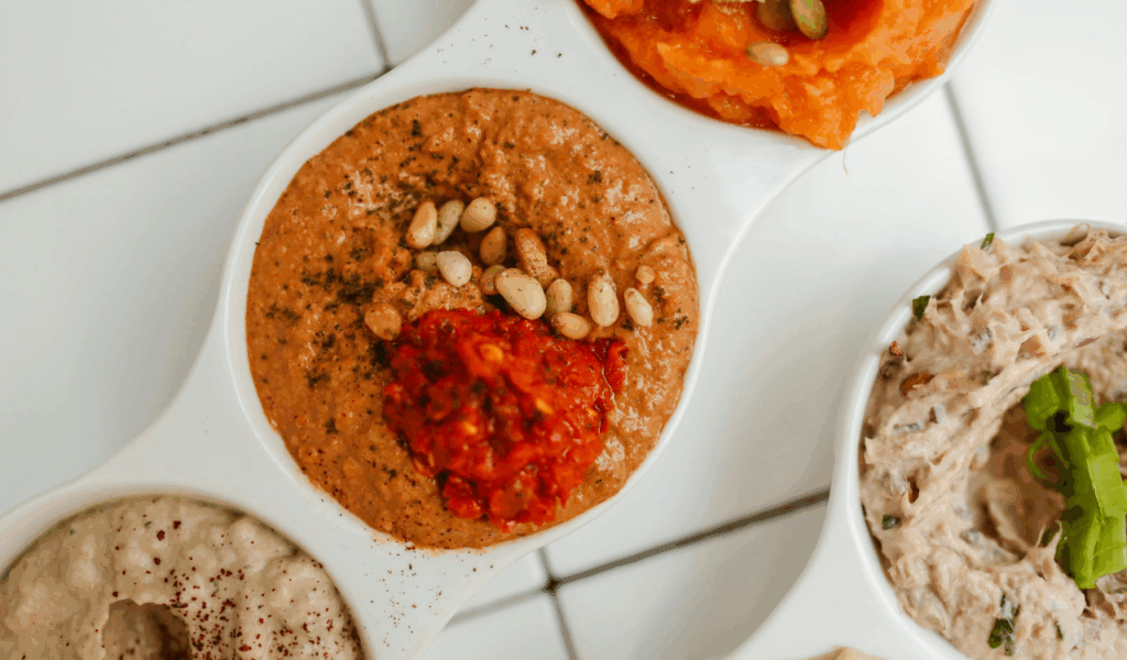 Mild Bean Spread with Toasted Bread
