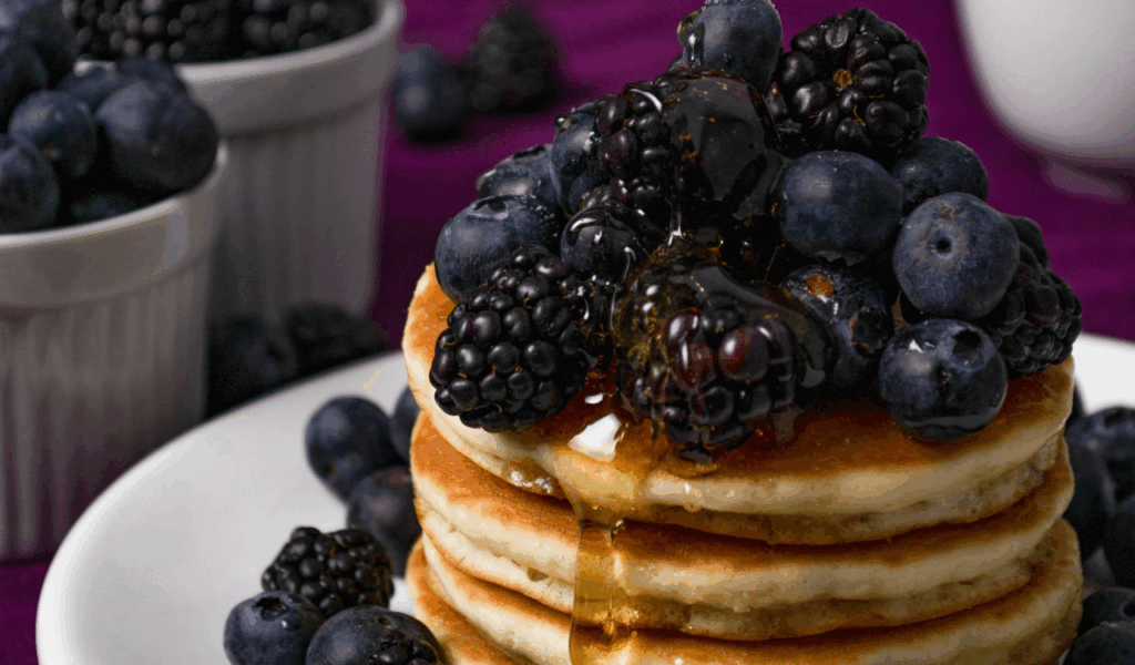 Oat-Blueberry & Chia Seed Pancakes