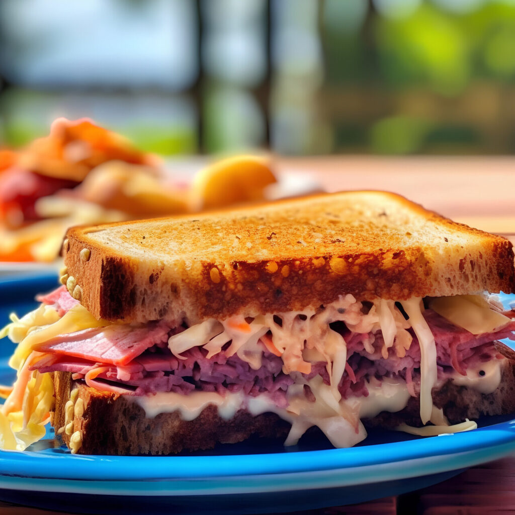 Vegan Tempeh Reuben Sandwich