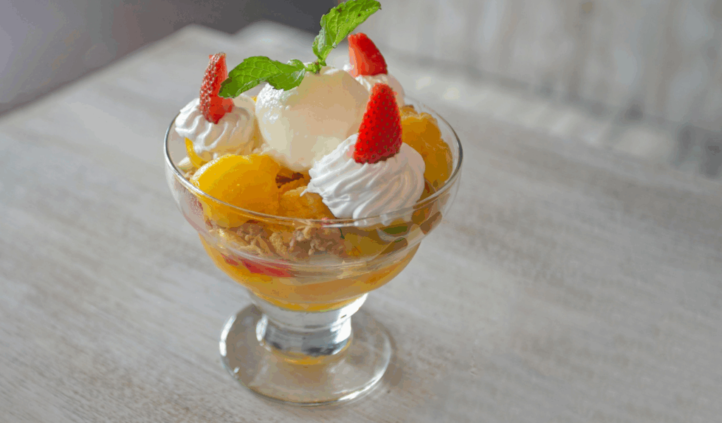 Peach Shortcake Cups