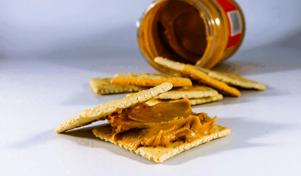 Whole-Grain Crackers with Nut Butter