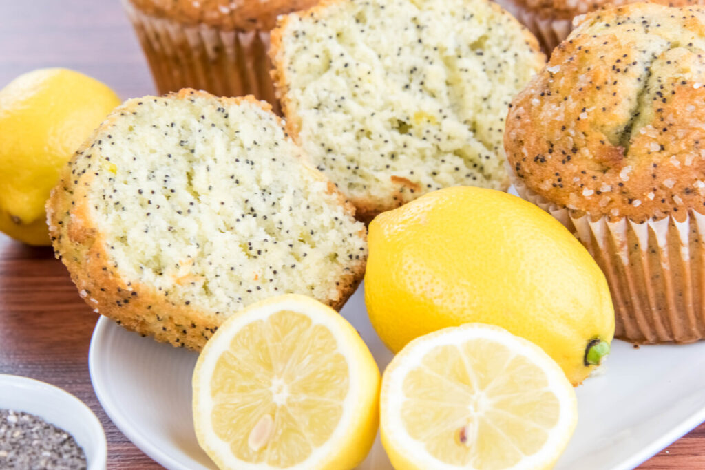 Vegan Lemon Poppy Seed Muffins
