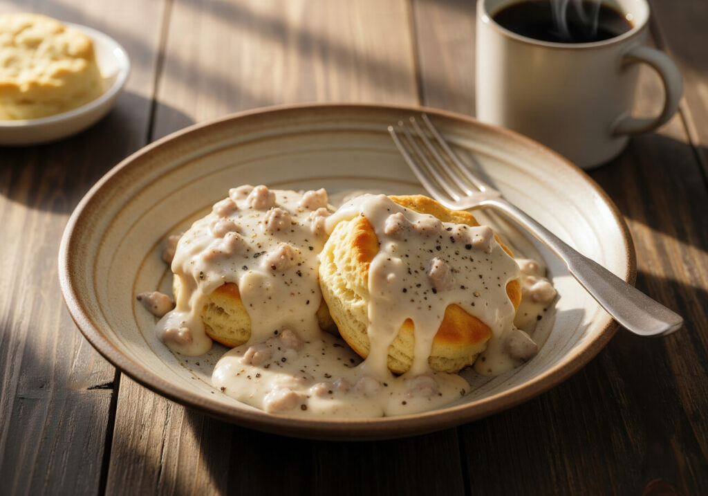 Biscuits and Gravy Casserole