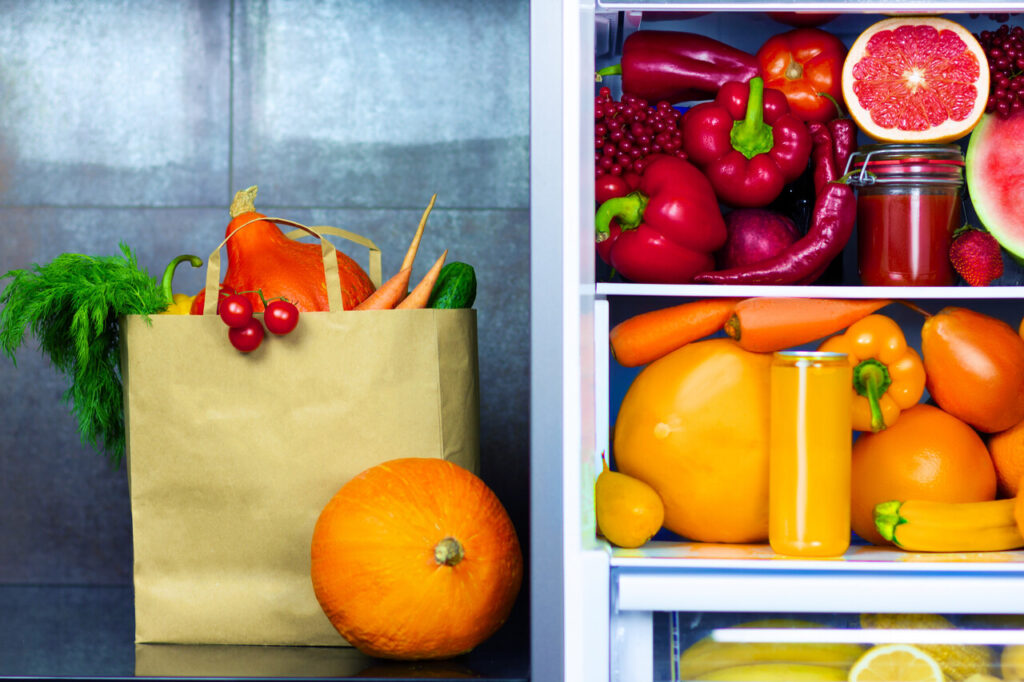 Grocery Landing Spot Near The Fridge
