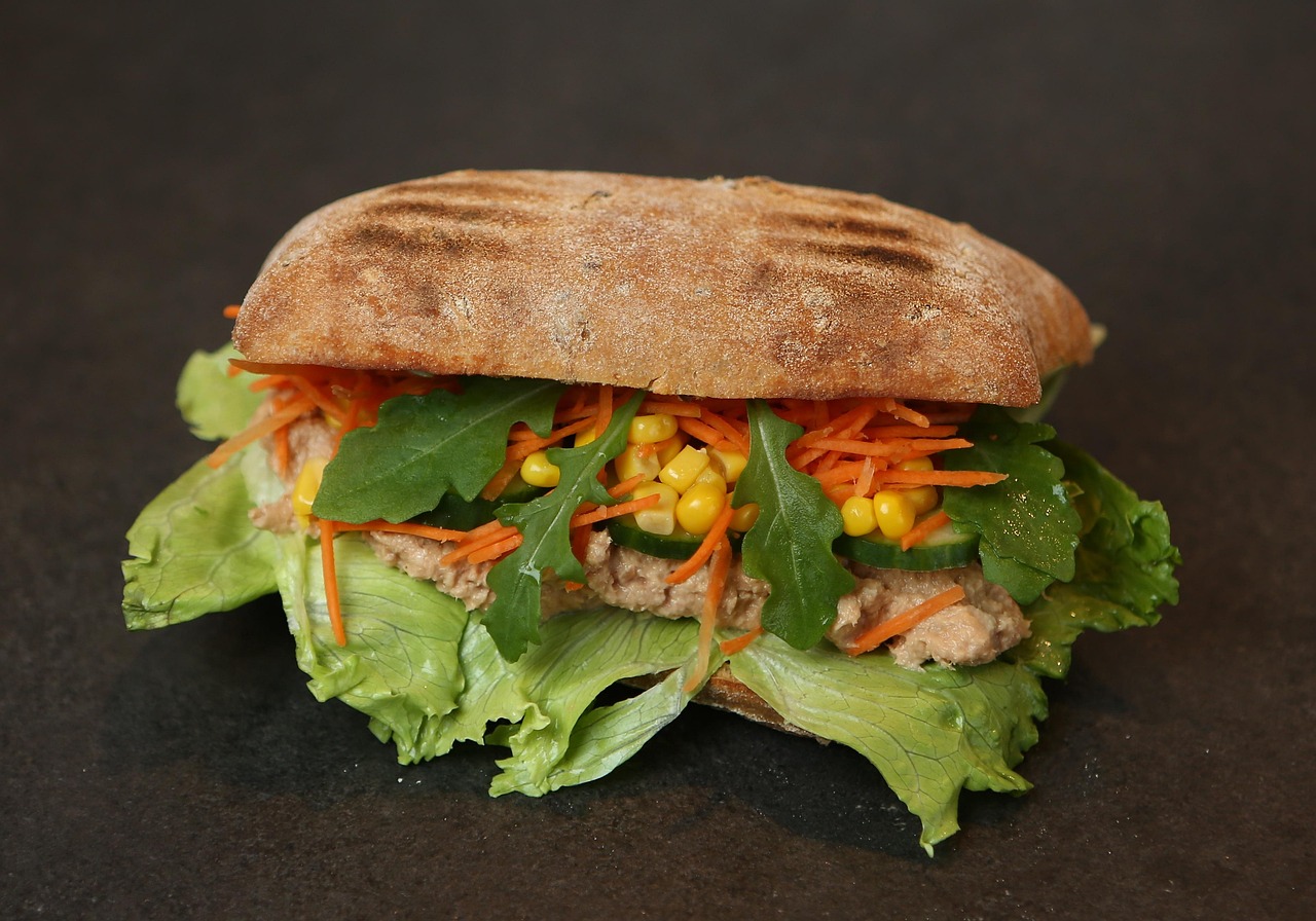 Tuna Salad stuffed sandwich