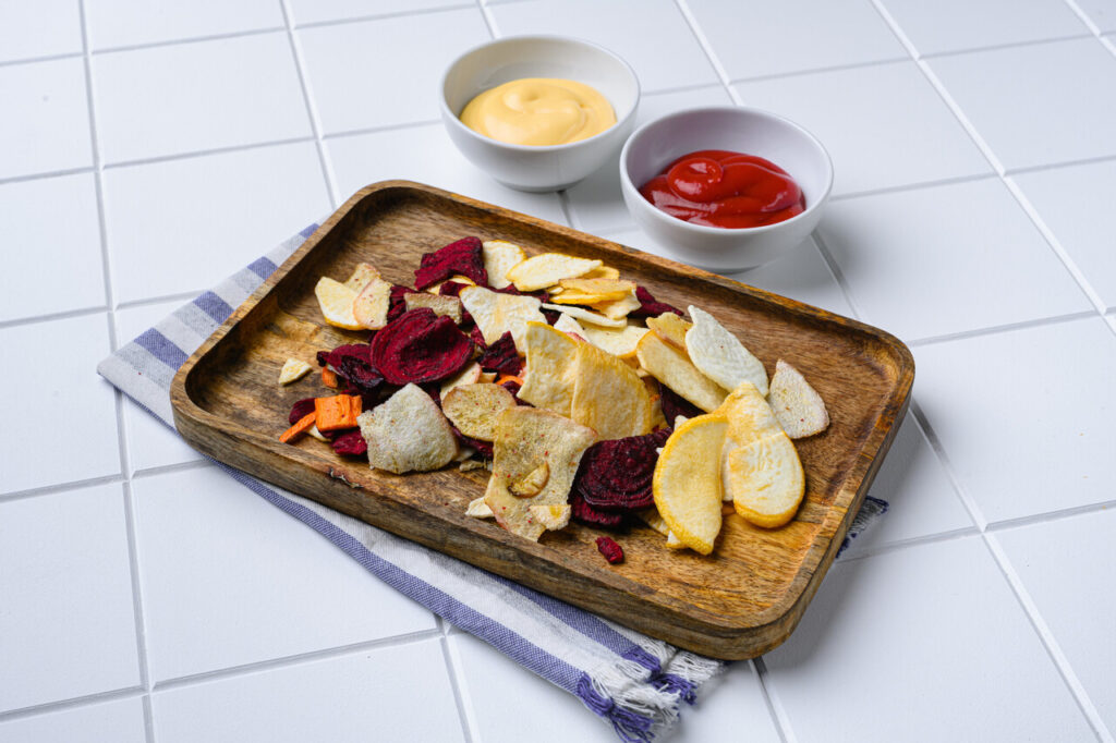 Air Dried Beetroot and Parsnip Crisps