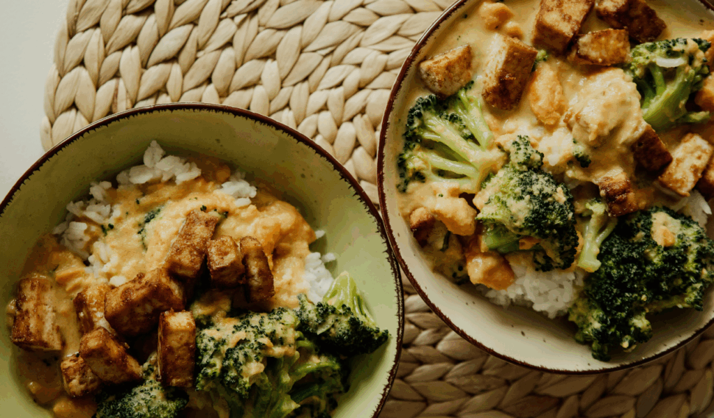 Stir-Fried Tofu with Broccoli and Brown Rice