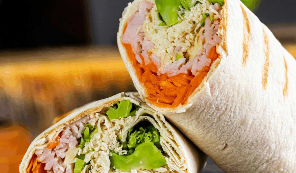 Grilled Veggie and Pesto Wrap