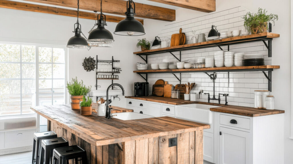 Industrial And Metal Accents For Contrast