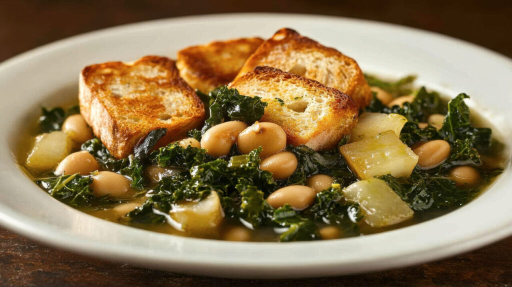 Tuscan White Bean And Escarole Soup