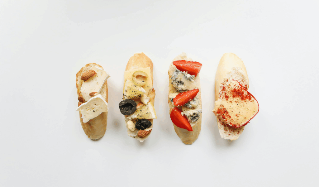 Olive & Whipped Feta Crostini