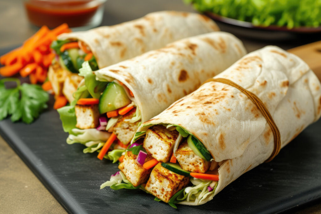 Tofu-Veggie Breakfast Wrap