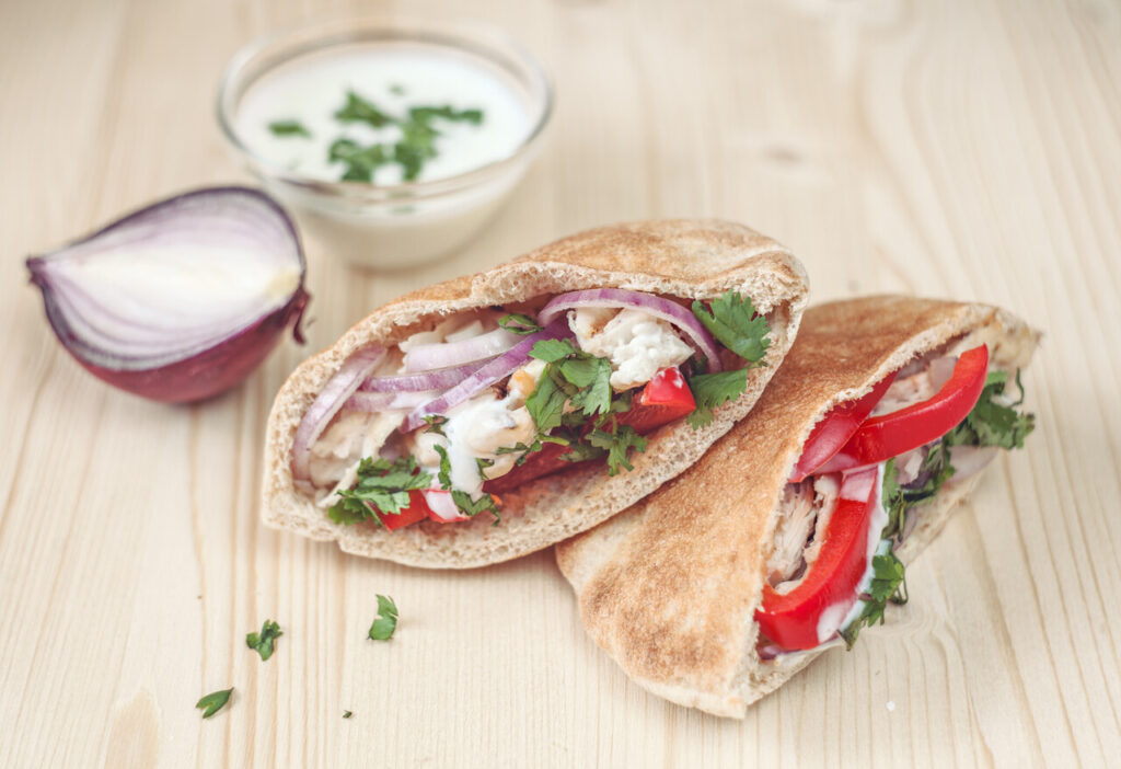 Chicken Pitas
