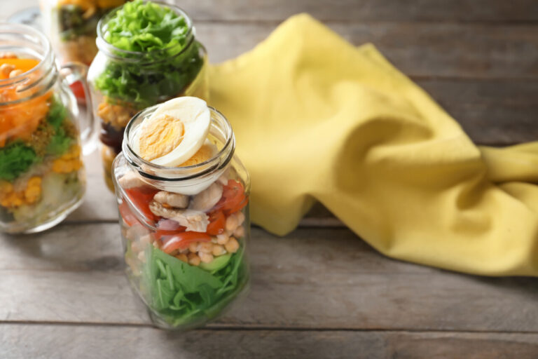 Mason jar salad