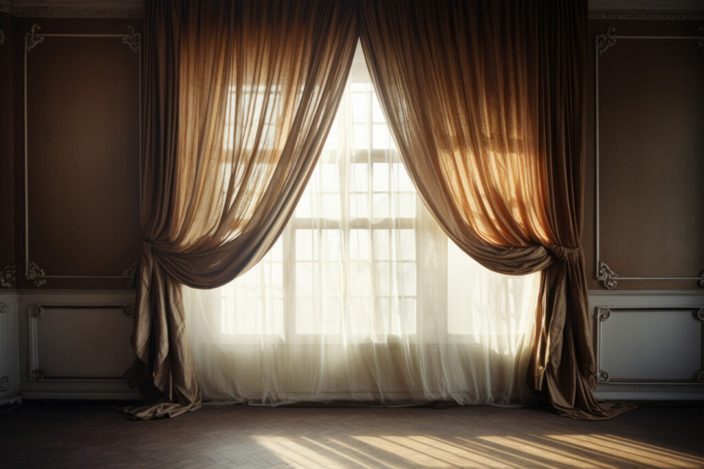 Sheer Layering Behind Heavier Drapes