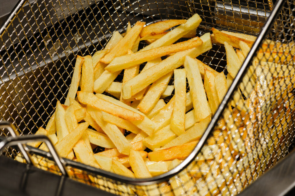 Reheated fries