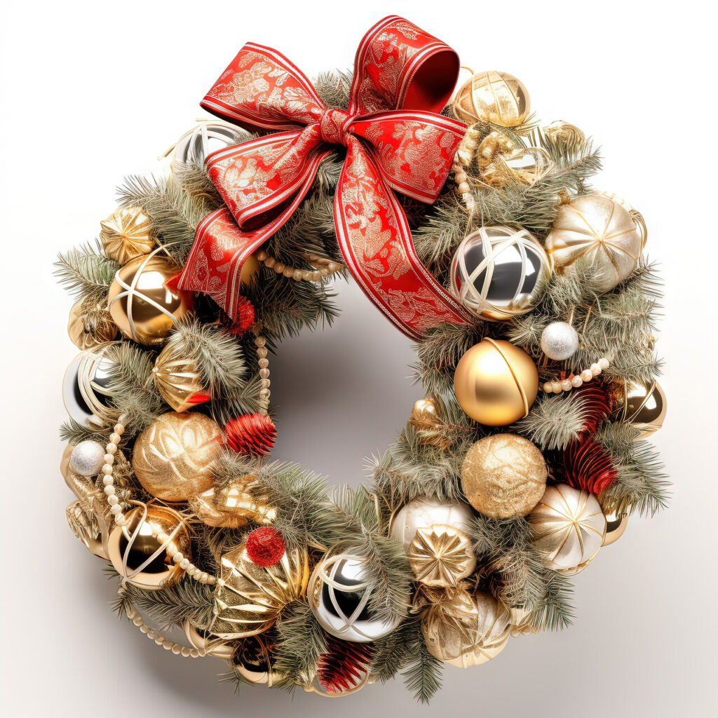 Vintage Ornament Wreath