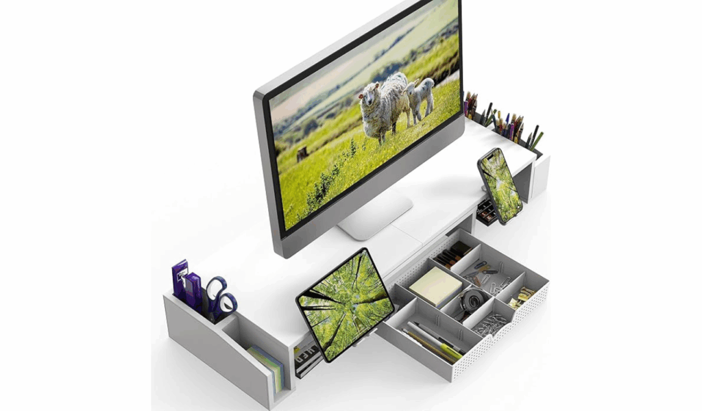 A Monitor Stand with Storage