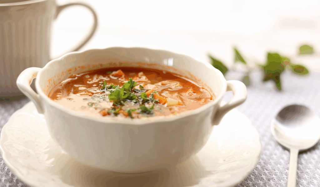 Lemon Herb Minestrone with Spring Vegetables