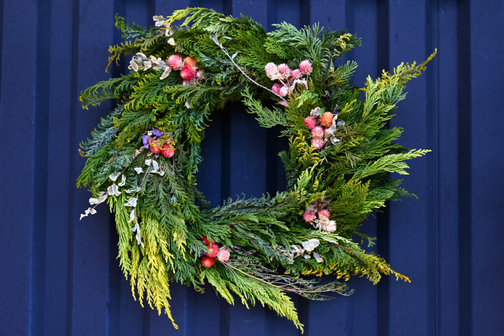 Natural Evergreen And Berry Wreath
