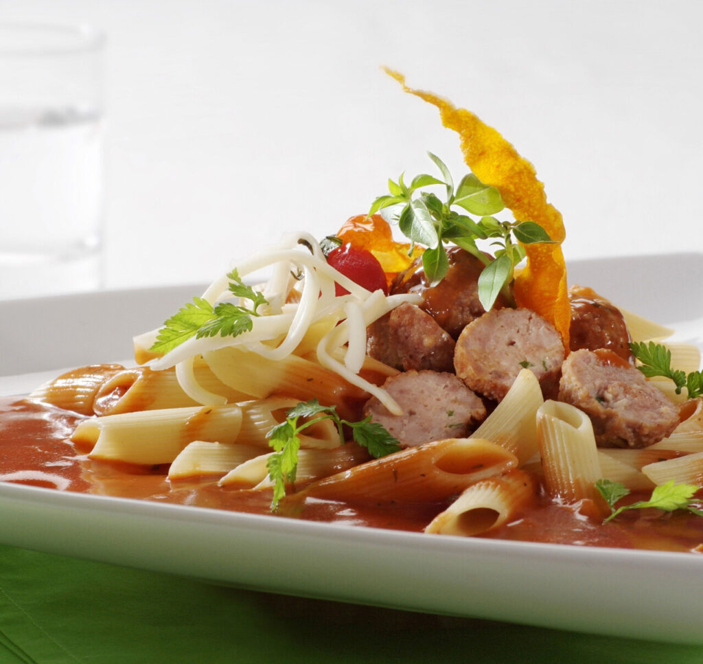 Pasta Bake with Sausage, Peppers, and Mozzarella