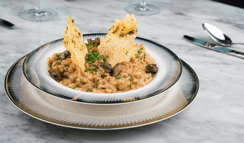 Mushroom and Spinach Risotto