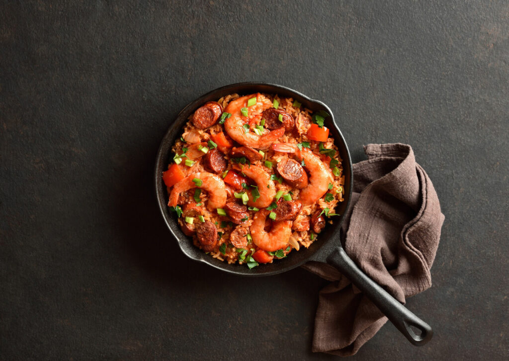 Shrimp and Sausage Bake