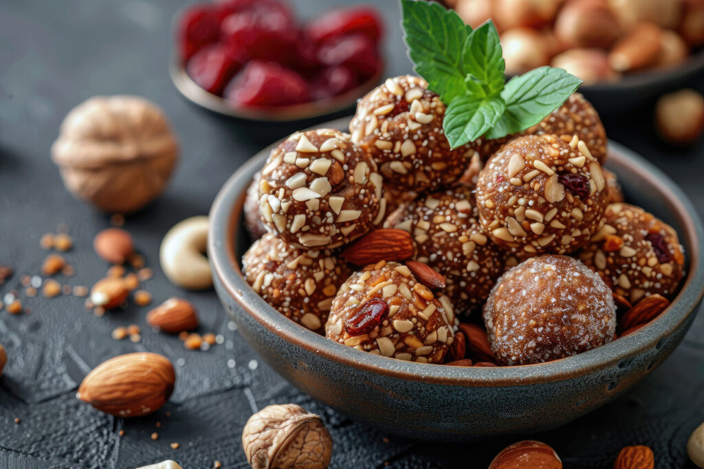 Dates and Almond Butter Energy Bites