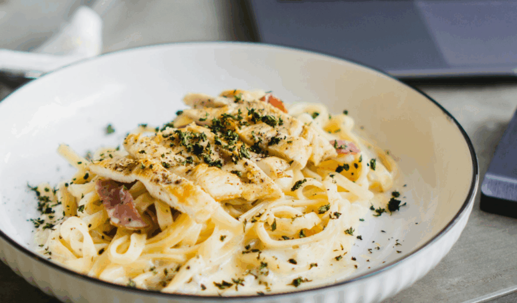 Turkey Pasta Alfredo