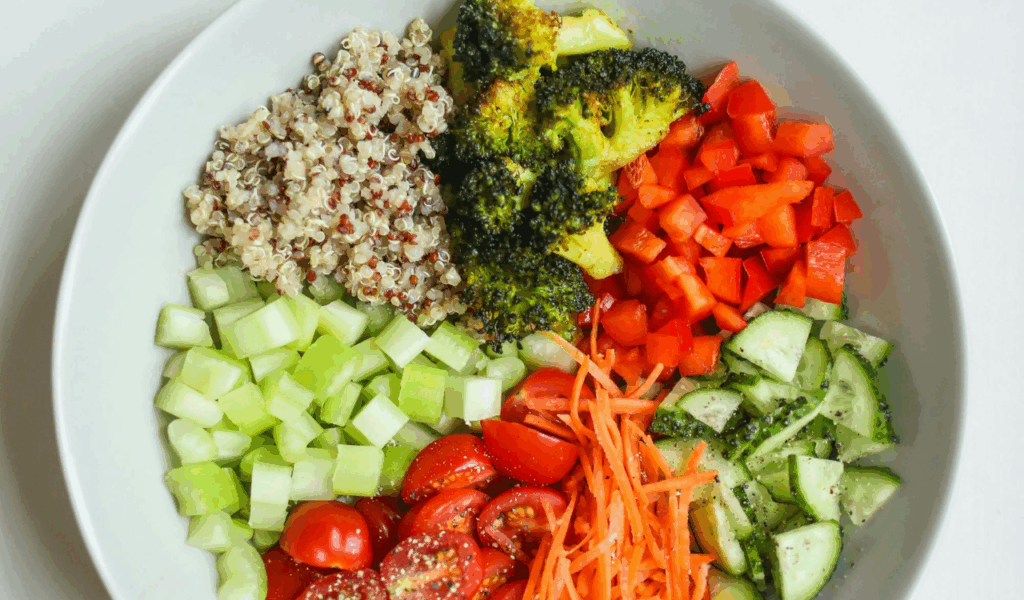 Roasted Vegetable Quinoa Bowls