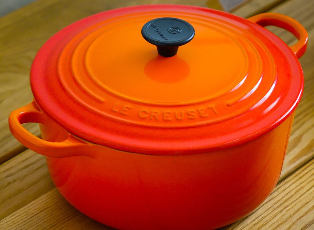 Le Creuset enameled cast-iron cookware