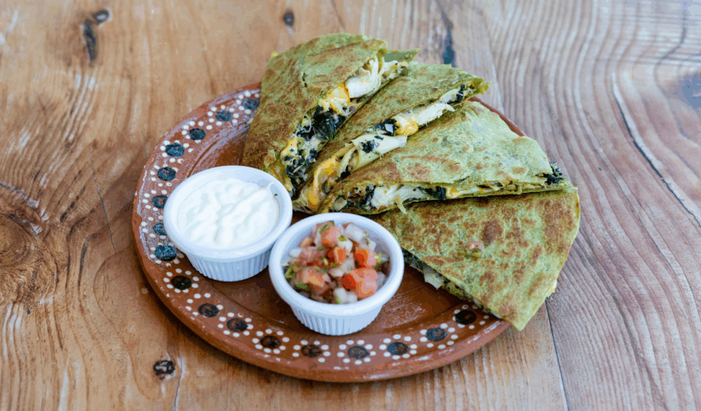 Loaded veggie quesadillas