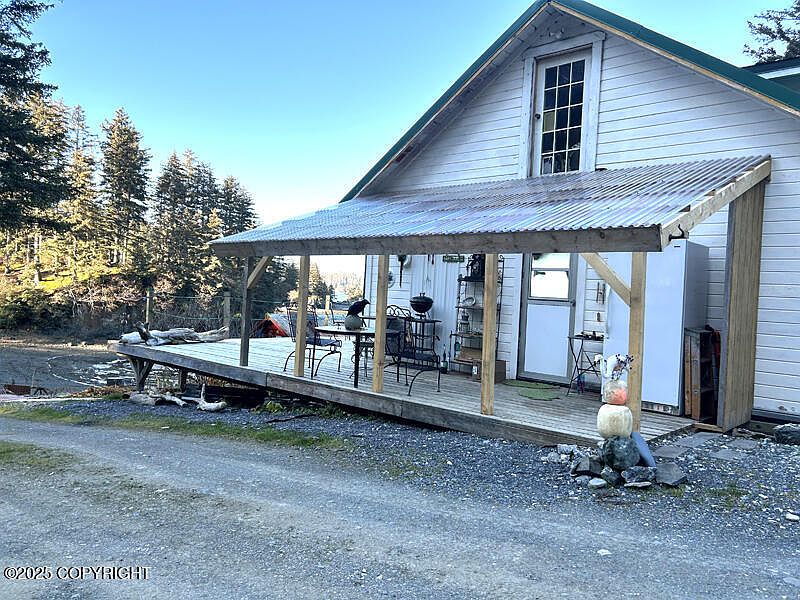 Rare 1930 Waterfront Retreat in Seldovia, Alaska with Two Private Beaches, Restorable Period Buildings, and Kachemak Bay Access