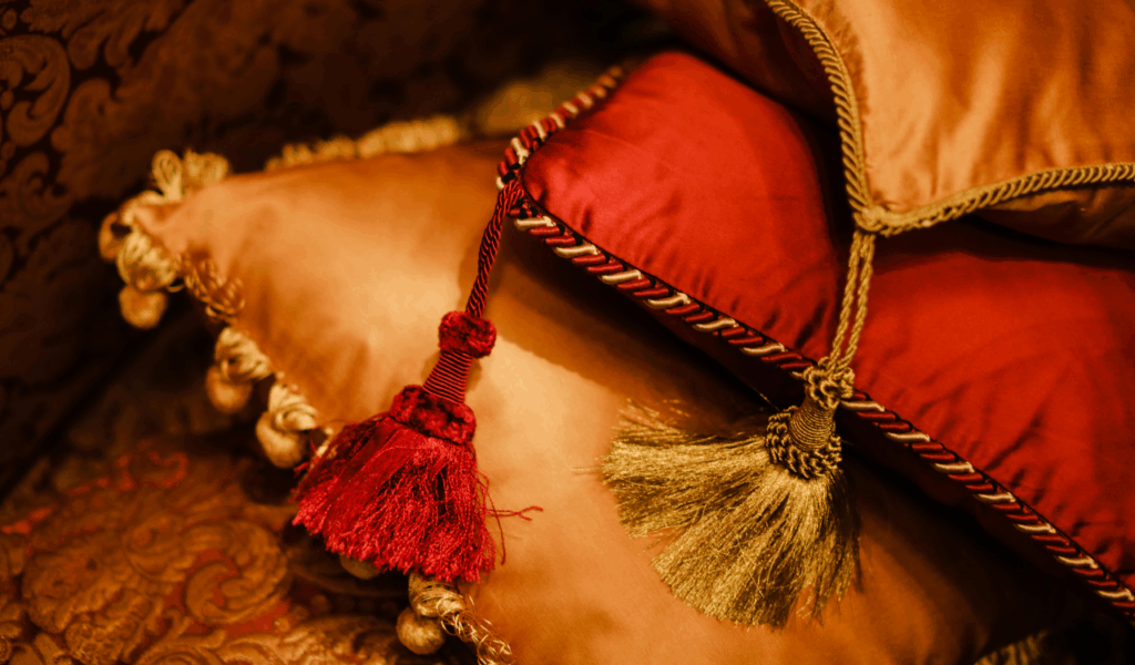 Pillows With Large Tassels or Fringe