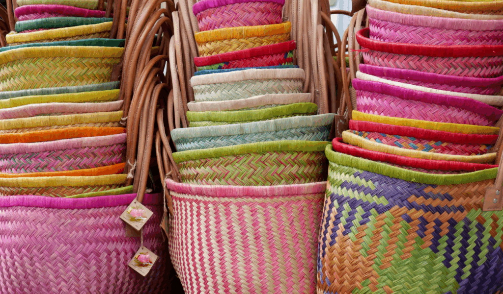Decorative baskets with no labels