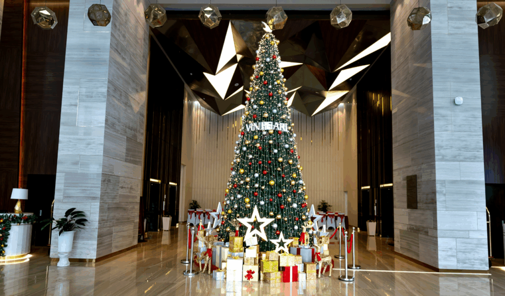 Floor-to-Ceiling Christmas Trees