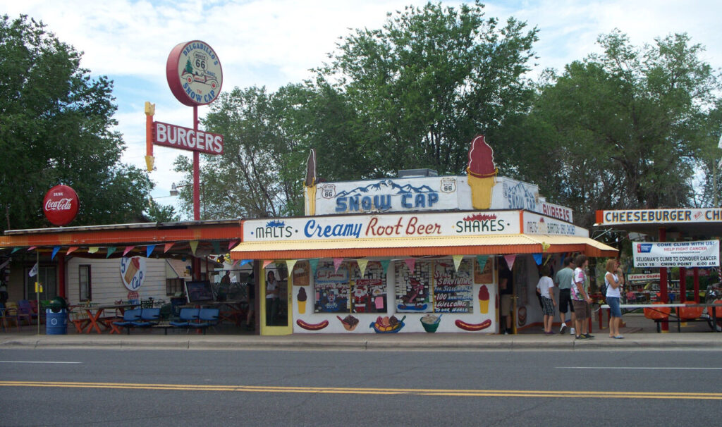 Delgadillo’s Snow Cap Drive-In, Seligman, AZ