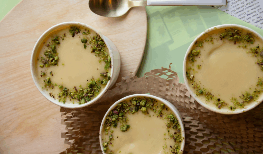 Almond Milk Puddings with Additives