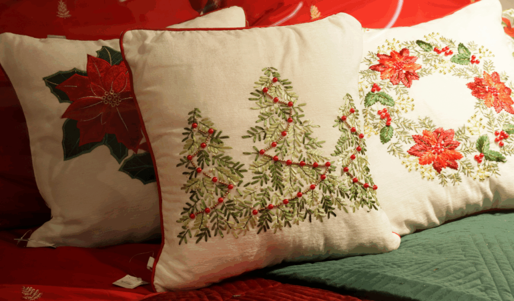Coordinated Christmas Textiles Everywhere